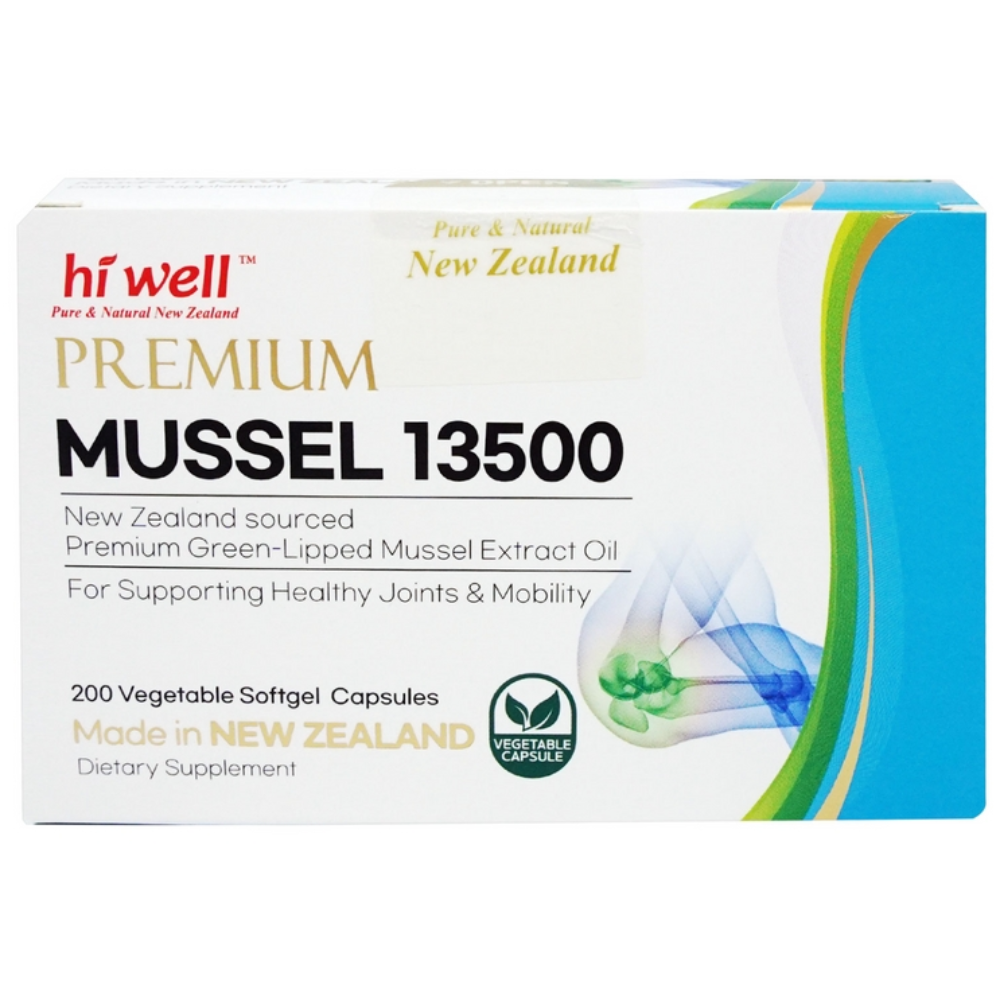 Hiwell Mussel 13500 200캡슐 2개 하이웰 초록홍합 오일 뉴질랜드 홍합, 본품2개+해조칼슘2개, 200정, 2개 361,000원