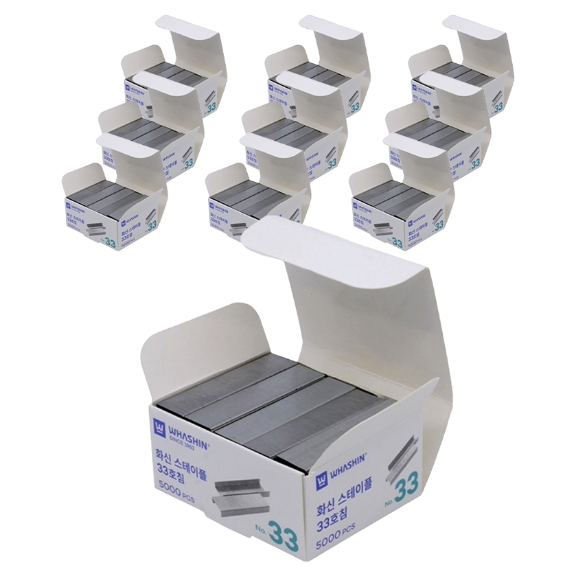 화신 스테이플 오픈형 5000p, 10개, 33호침 18,400원