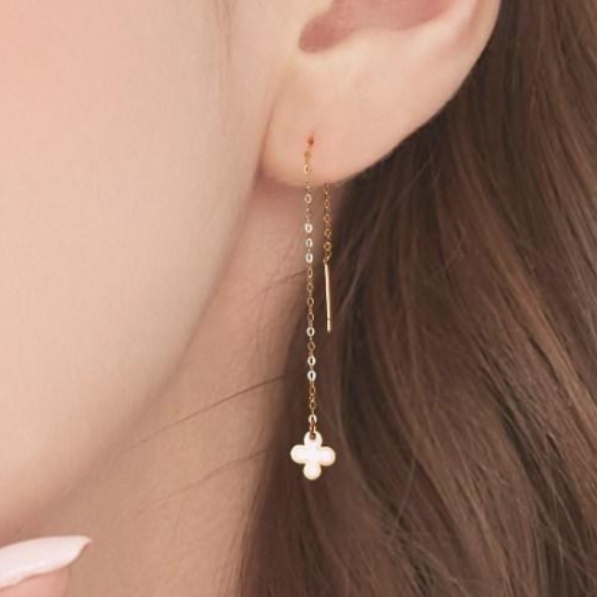 골드앤 18K 메이플라워 롱귀걸이 팬던트 세련 심플 포인트 여자친구 선물추천 당일배송 123,300원