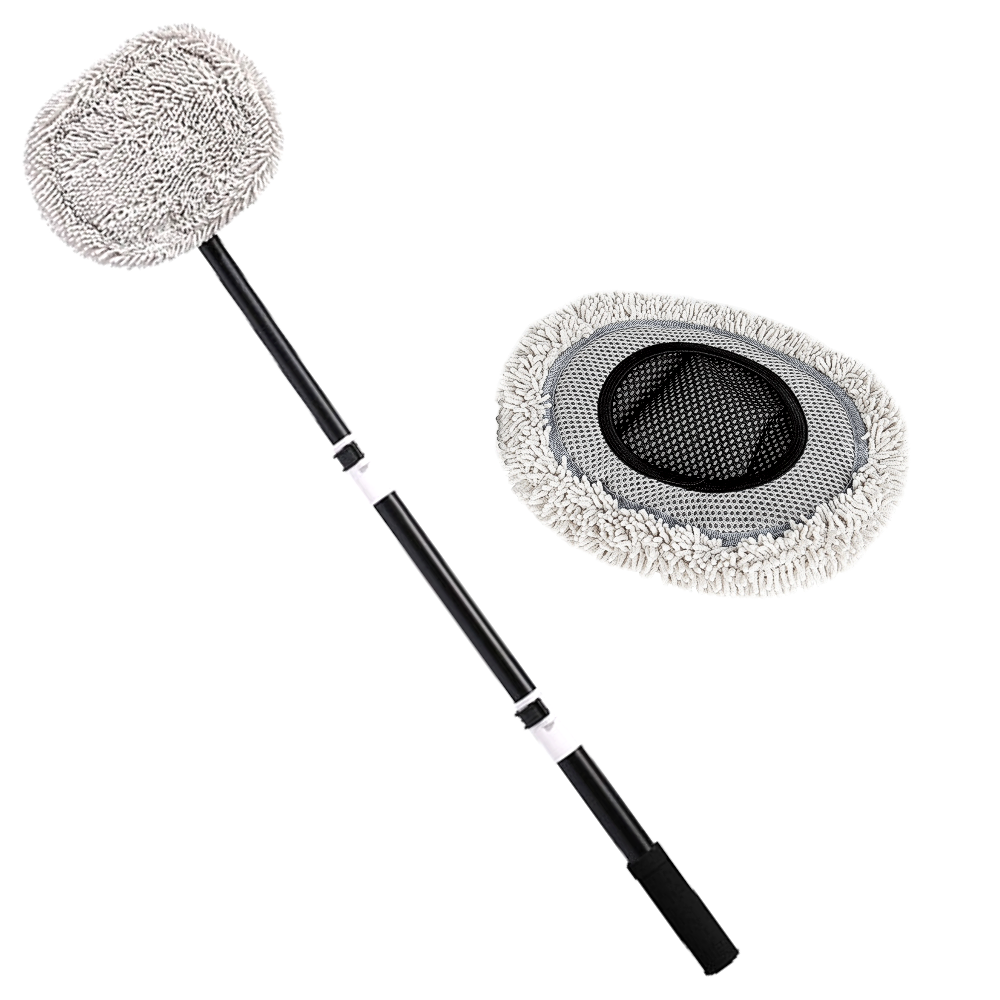 커브스 세차밀대+리필브러시 세트 suv 차지붕 브러쉬 청소도구, 1개, 블랙앤화이트 18,700원