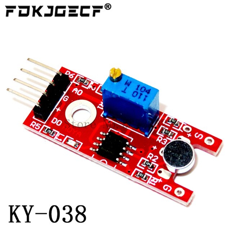 아두이노키트 프로그래밍 전자 아두이노 모듈 부품 Arduino avr pic 아날로그 디지털 출력 센서 용 마이크 음성 사운드 센서 감지 모듈 ky-038 ky-037 10,700원