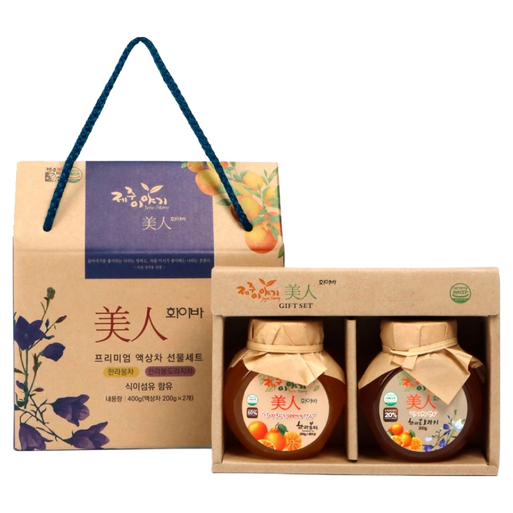 제주이야기 미인 화이바 꼬마 액상차 선물세트 9,390원