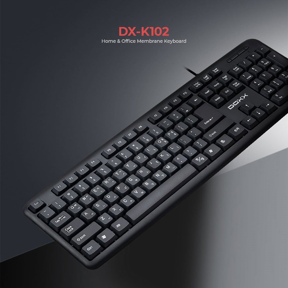 DOXX 저소음 USB 유선 사무실 에서 조용히 사용가능한 키보드 DK-K102 9,000원