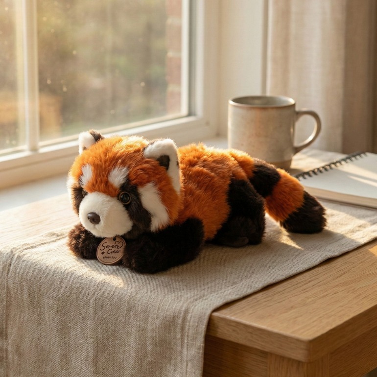 금홍팬시 레서판다 인형 엎드린 레서판다, 오렌지 + 브라운, 1개, 200mm 14,000원