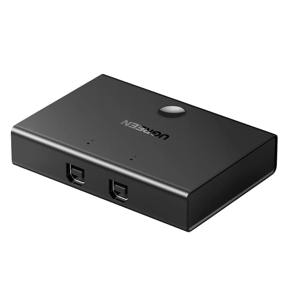 유그린 2대1 USB 2포트 스위치 선택기, 블랙, 1개 22,600원