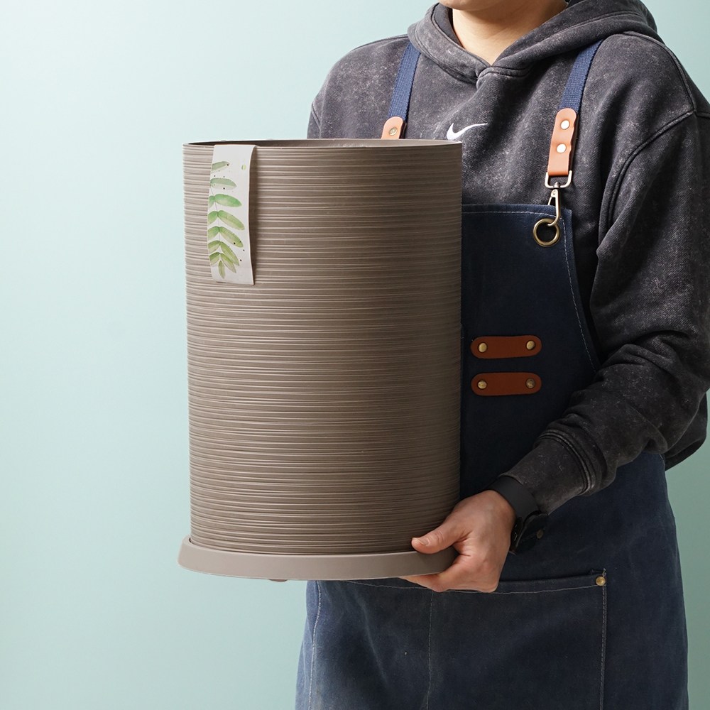 morningscent 써클라인 플라스틱 대형 화분 + 받침 세트 19,500원