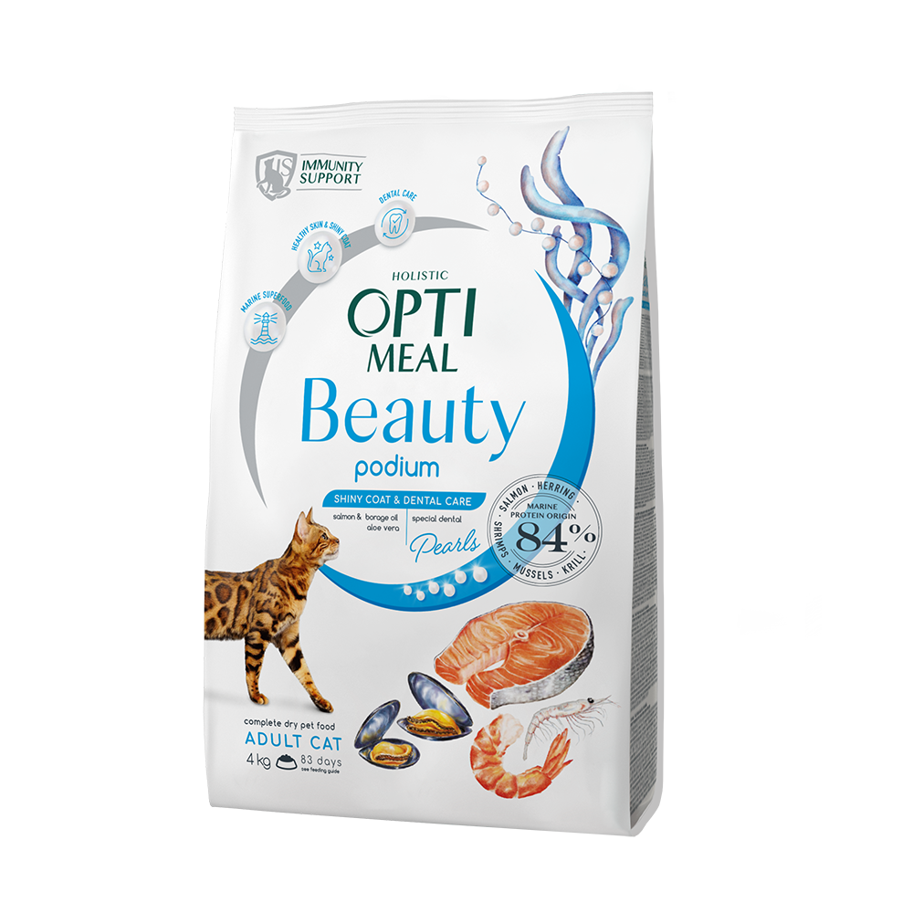 옵티밀뷰티 포디움 샤이니코트&덴탈케어 어덜트캣 마린슈퍼푸드 포뮬라 4kg 71,200원
