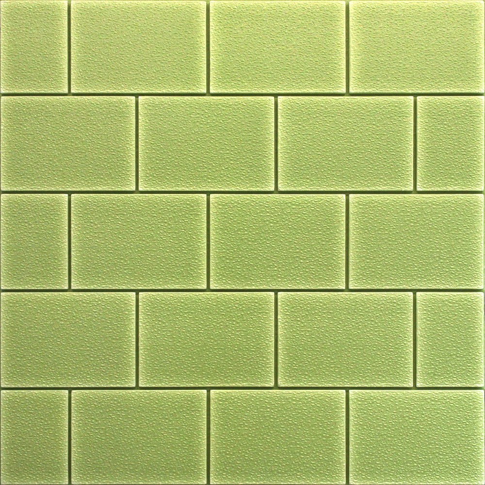 모노 폼블럭 71x77cm 스티커 접착식 붙이는 단열벽지, 파스텔그린, 22개 88,100원