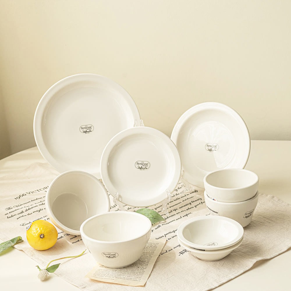 [형제주방] 시라쿠스 뉴욕 크림화이트 2인 알뜰 그릇세트 신혼부부 도자기 홈세트 75,800원