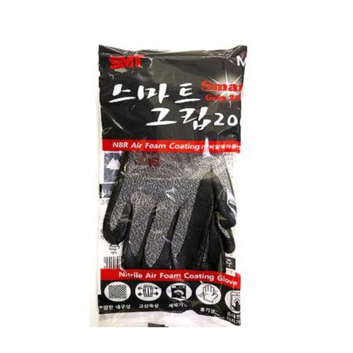 SMT 스마트그립 200 NBR 에어폼코팅장갑 스마트폰터치OK!, L(라지), 1개 1,380원