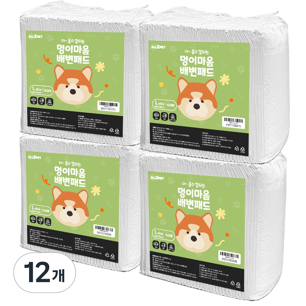 올투펫 고흡수 논슬립 강아지 배변패드 86,300원
