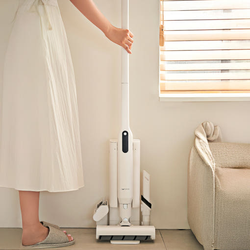 다루마 자동먼지비움 무선 청소기 클린스테이션 초경량 강력흡입 먼지비움청소기, 화이트, DVC-820 168,000원