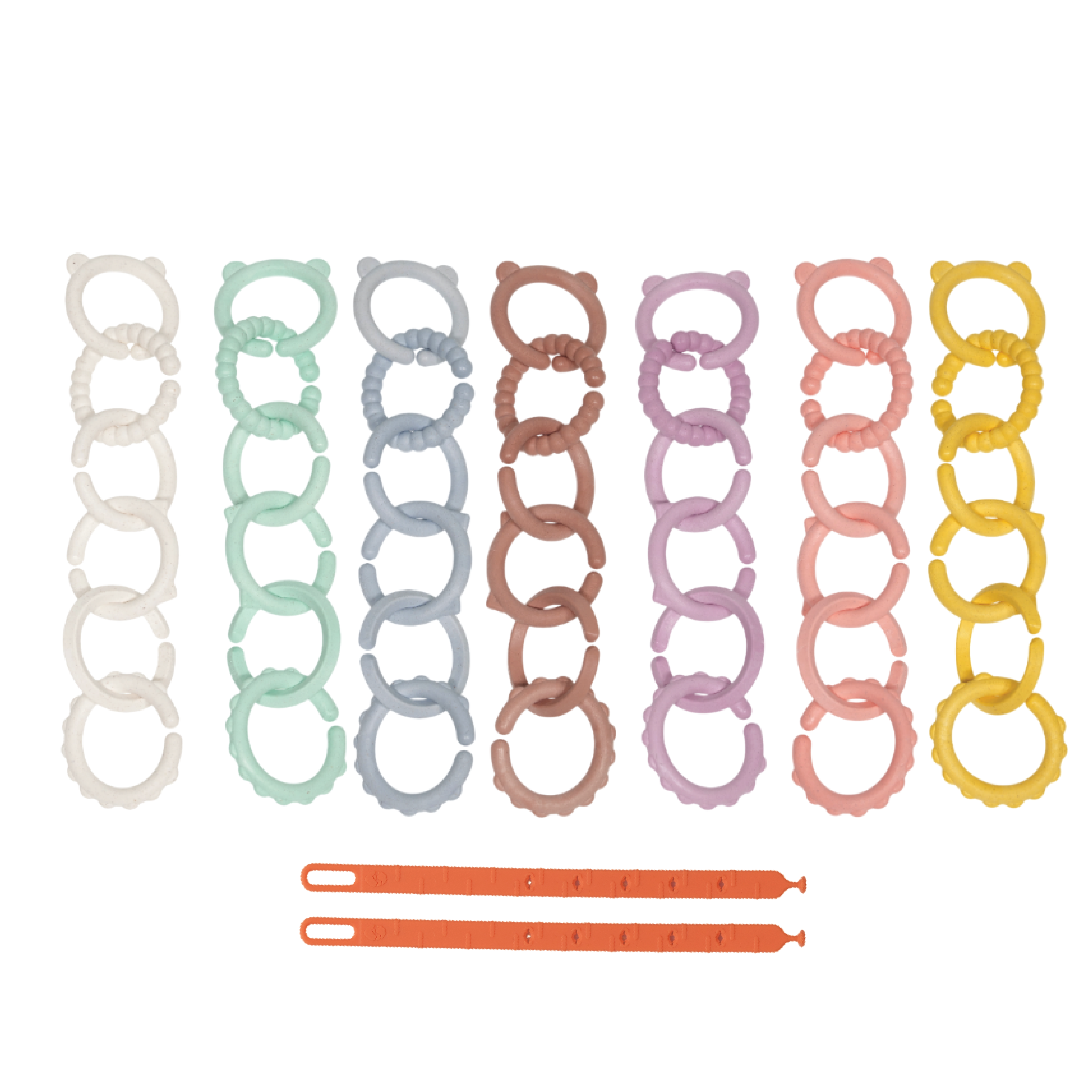 심통 토이링 종이 나무 배합 아기 고리 치발기 국산 장난감, 혼합색상(42P 구성), 1박스, 토이링+고정스트랩2P 38,900원