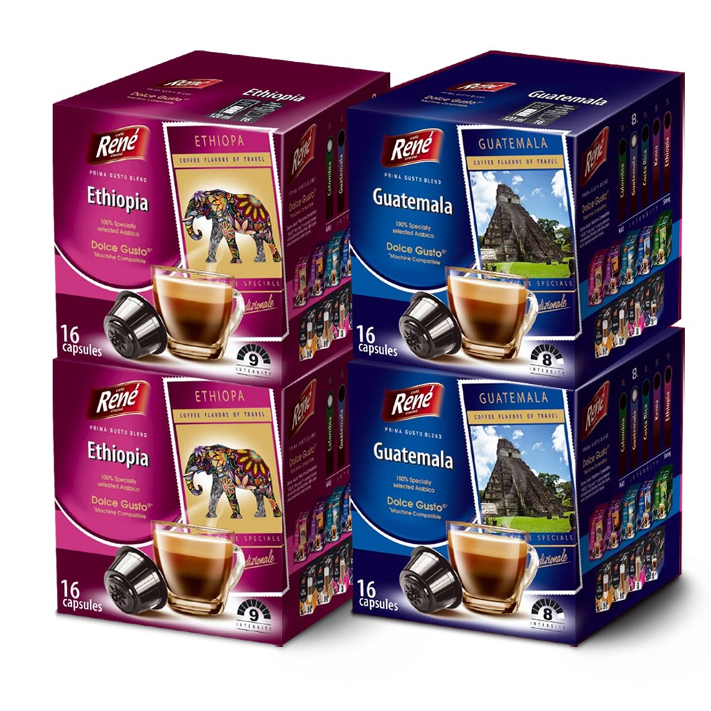 카페르네 돌체구스토 호환 캡슐커피 에티오피아+과테말라, 4개, 16개입, 7g 21,560원