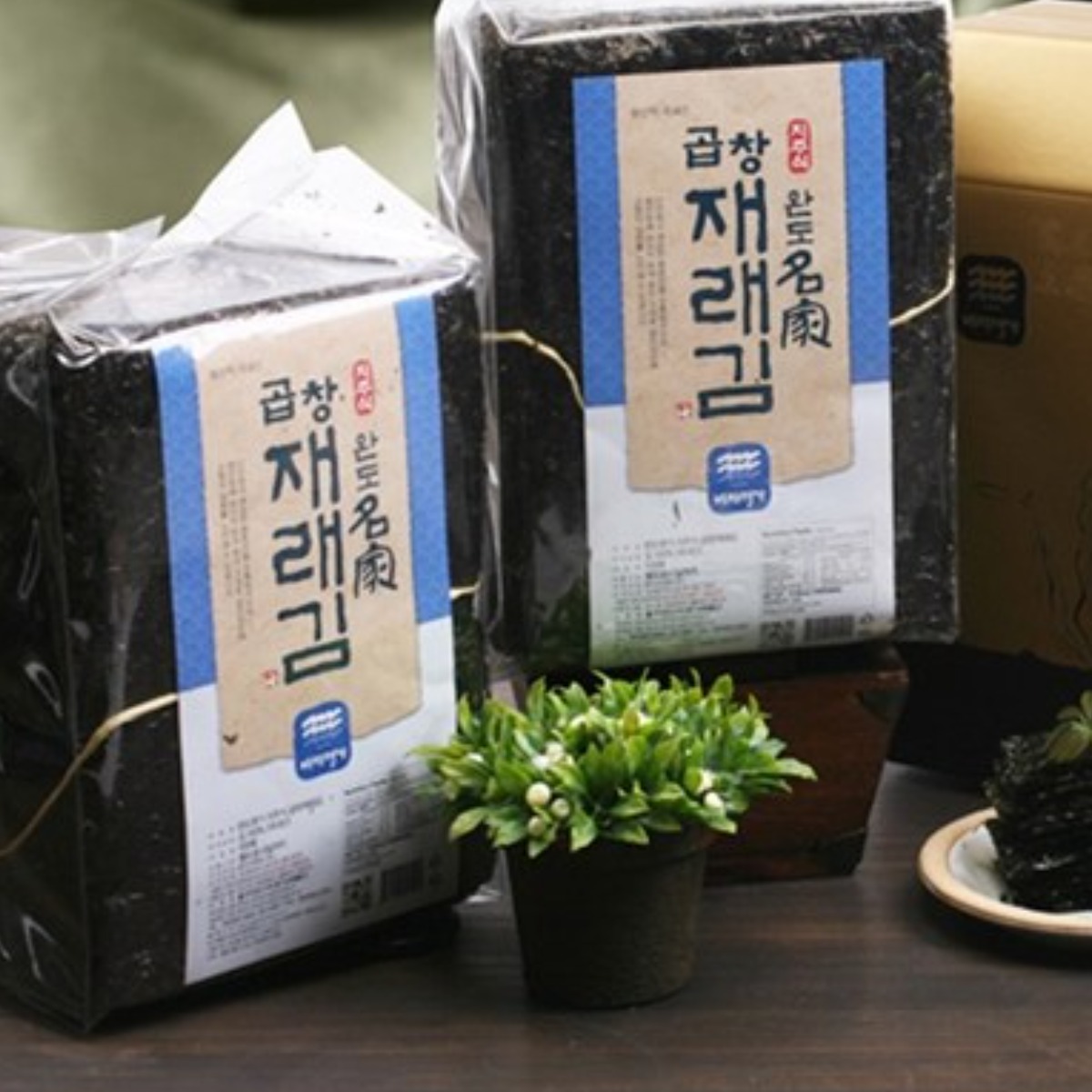 [바다명가]완도명가 고급곱창재래김선물세트1호(곱창재래김100장x2봉), 1박스 75,000원
