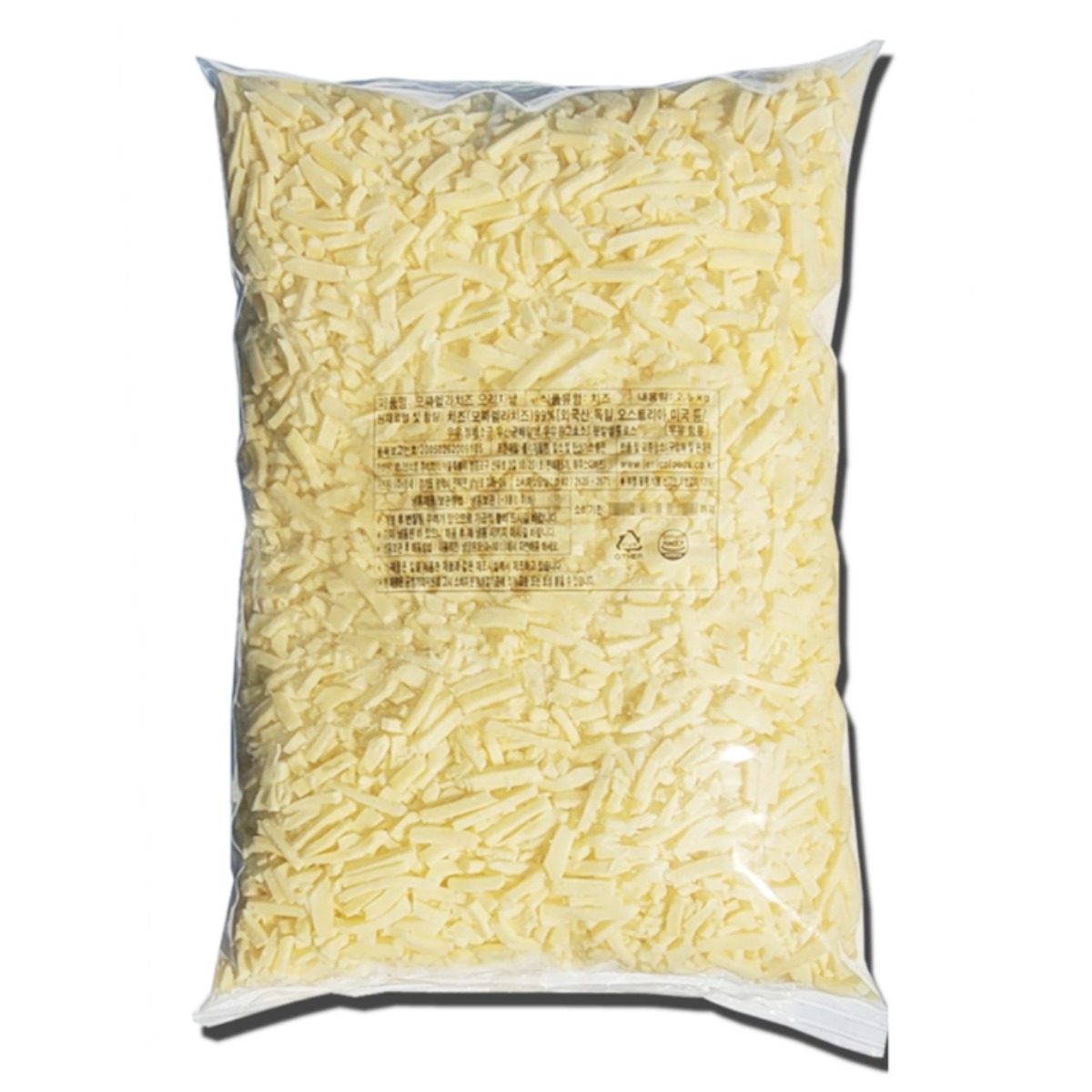 모짜렐라치즈 오리지날 2.5kg 자연치즈 피자치즈, 1개, 2.5kg 28,990원