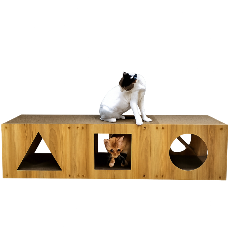 마아,고양이 스크래쳐 대형 터널 스크래쳐 숨숨집 125cm, 1개, 본품 33,500원