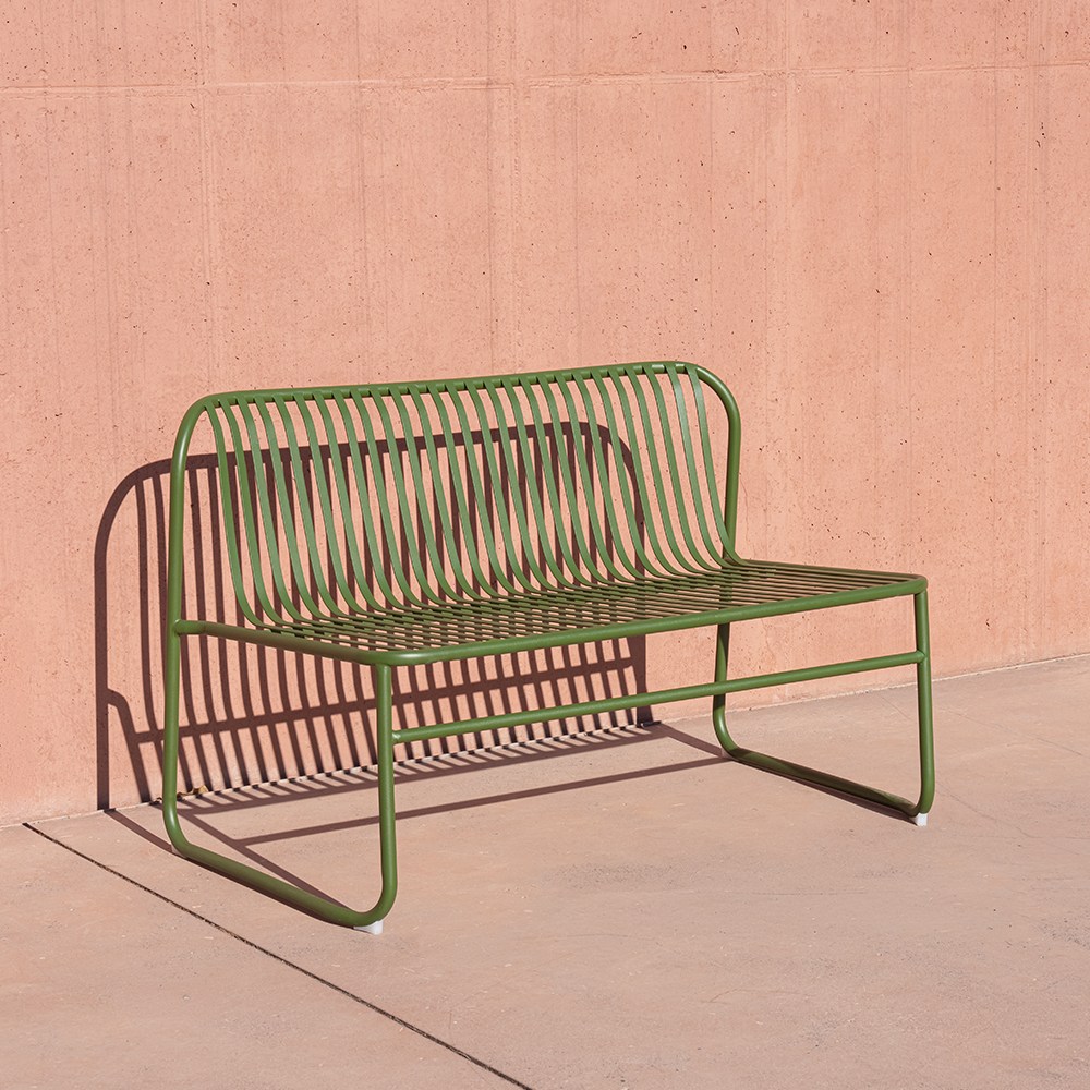 코나 철제 야외 벤치 라운지 의자 카페 테라스 아웃도어 체어, 1개, 올리브그린 177,000원