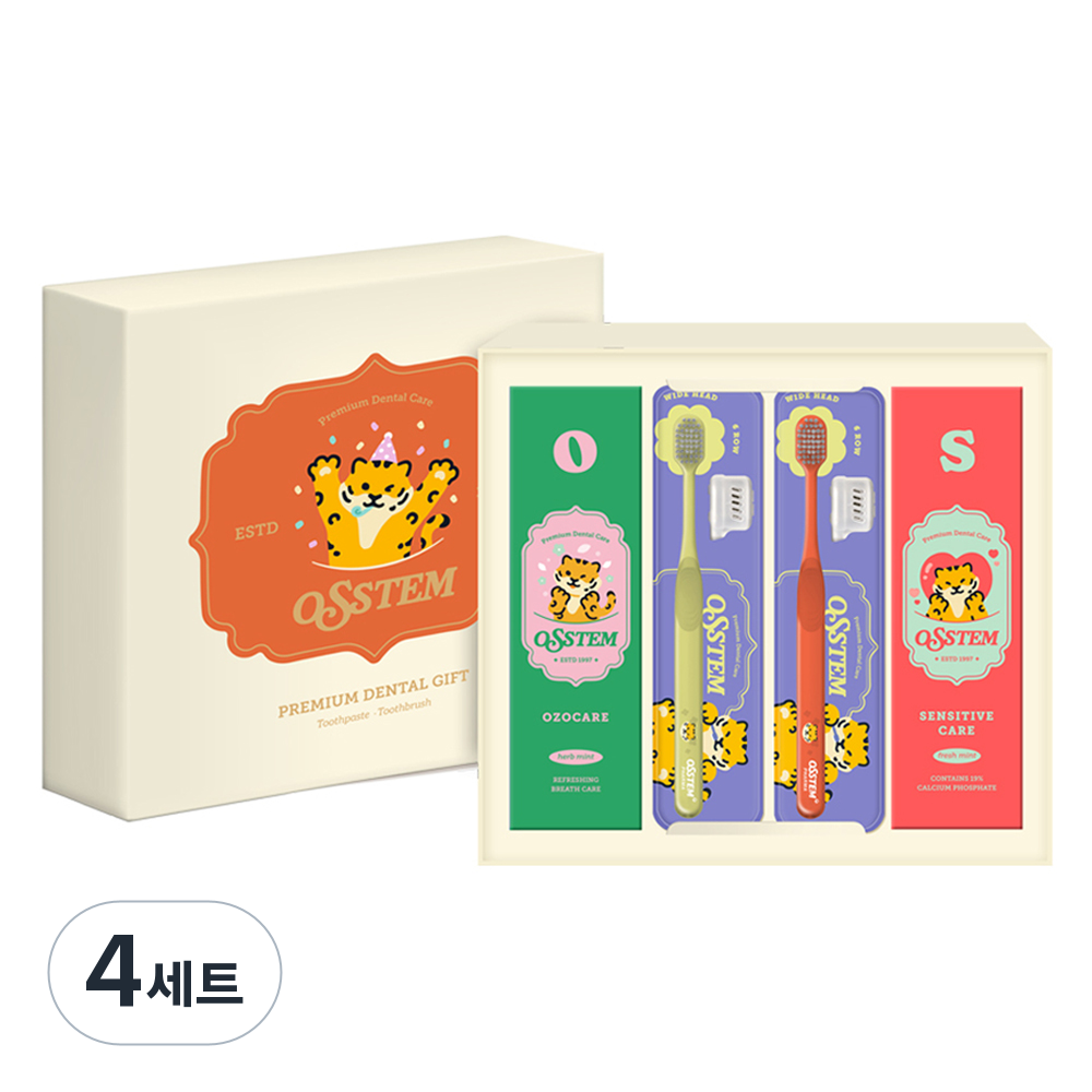 오스템파마 덴탈 치약 O + S + 칫솔 2종 세트 320g, 4세트 103,480원