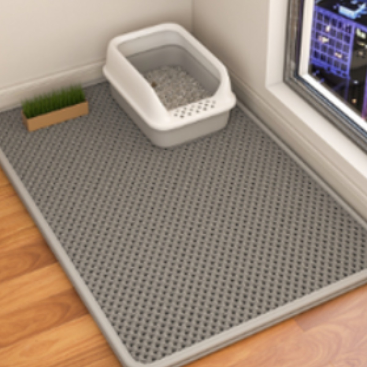모이쯔 사막화 방지매트 고양이 모래매트, 1개, 그레이 15,800원