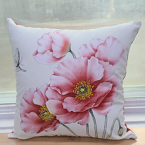 아트다래 쿠션커버 양귀비쿠션 꽃무늬쿠션 커버 거실쿠션 39,900원