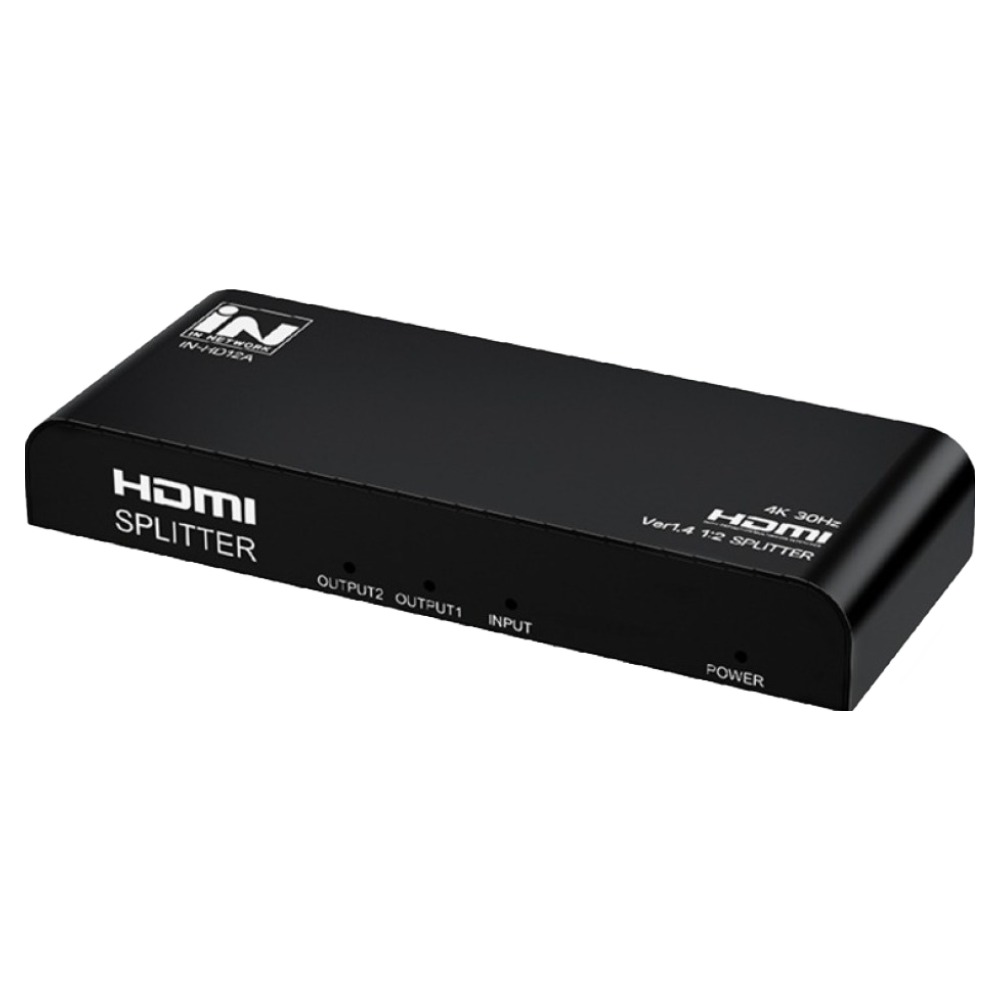 인네트워크 4K 지원 HDMI 화면복제 1:2 영상 분배기 아답터 포함 IN-HD12A, 1개 18,750원