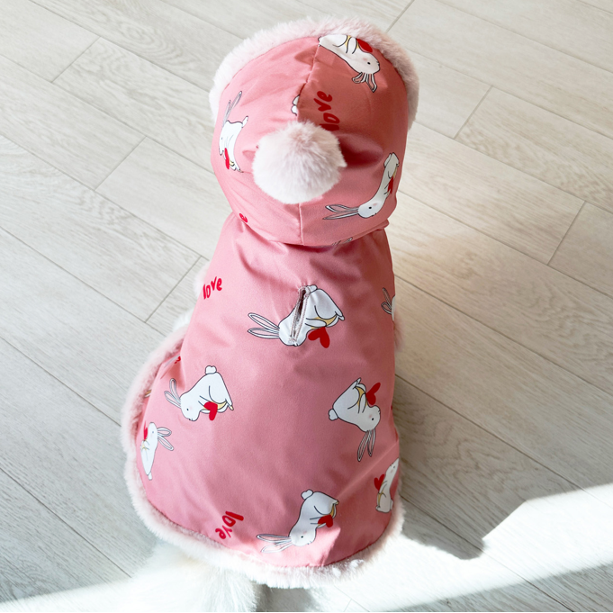 헬로우댕 애완용 방수 패딩 망토, 1개, 토끼 28,000원