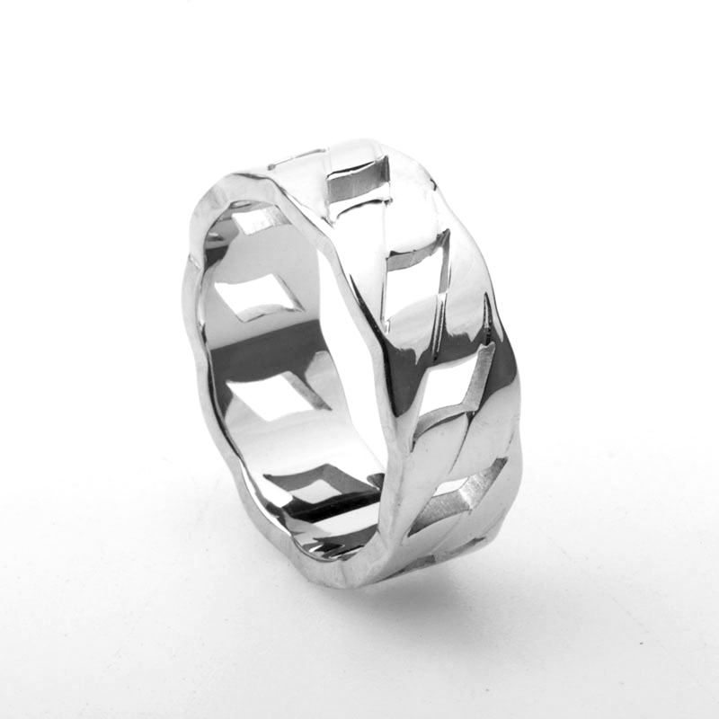 BeOurGuest 여성용 써지컬 스틸 티타늄 골드 심플 반지 4,900원