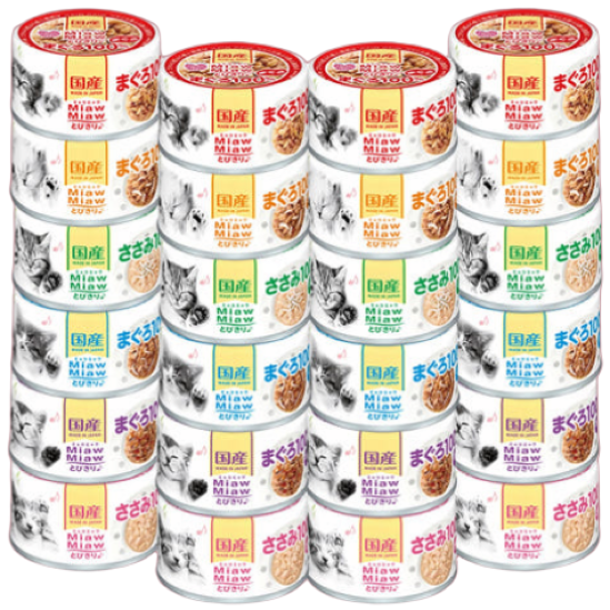 아이시아 먀우먀우 토비키리 고양이 간식캔 6종혼합 60g 24개 1박스 32,810원