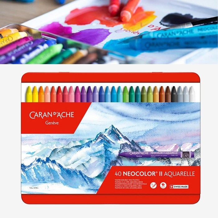 까렌다쉬 수성크레용 NEOCOLOR2 40색 139,000원