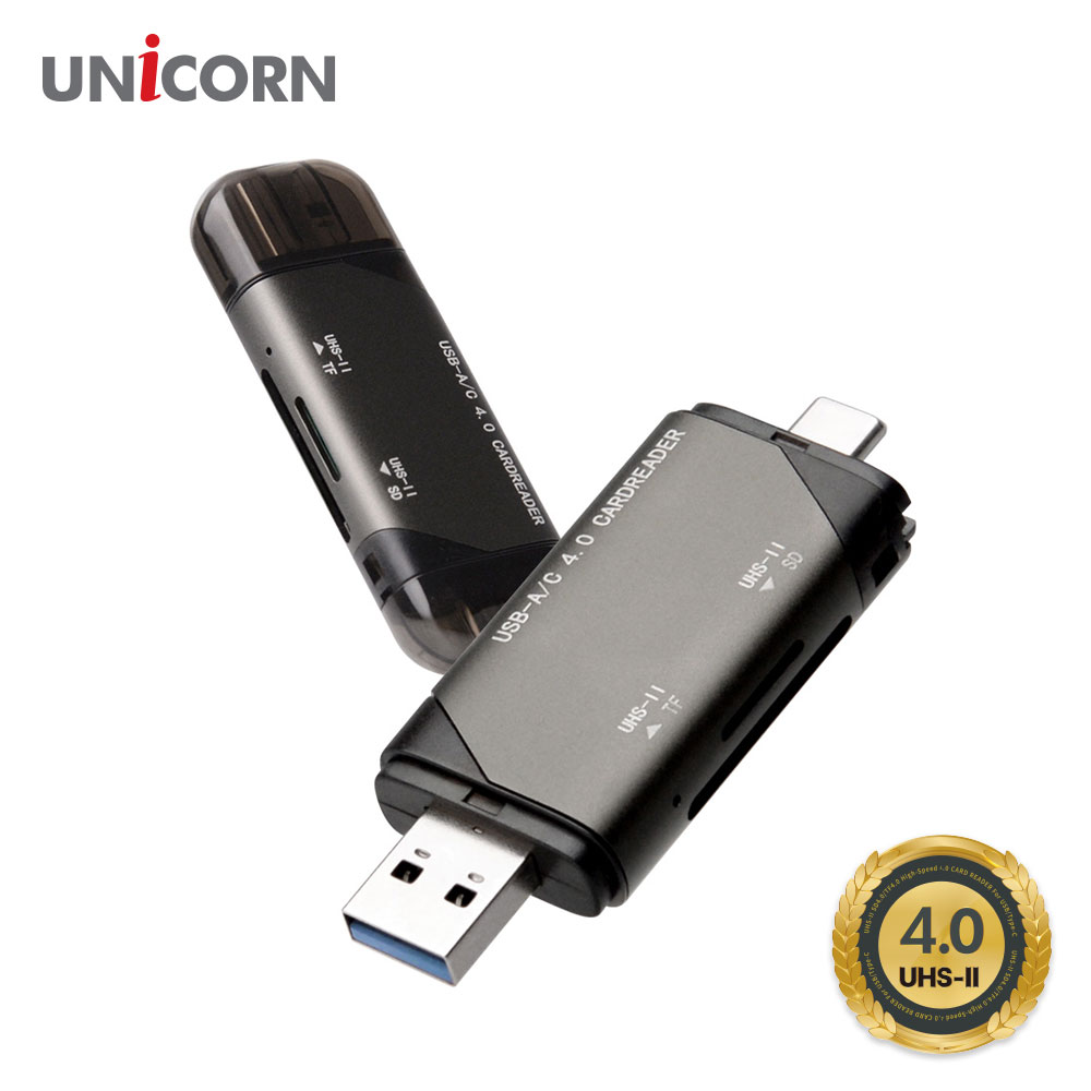 유니콘 UHS-II 지원 SD/TF4.0 4in 1 초고속 멀티카드리더기 A/C타입 XC-4000M, 블랙, 1개, 상세페이지 참조 17,900원
