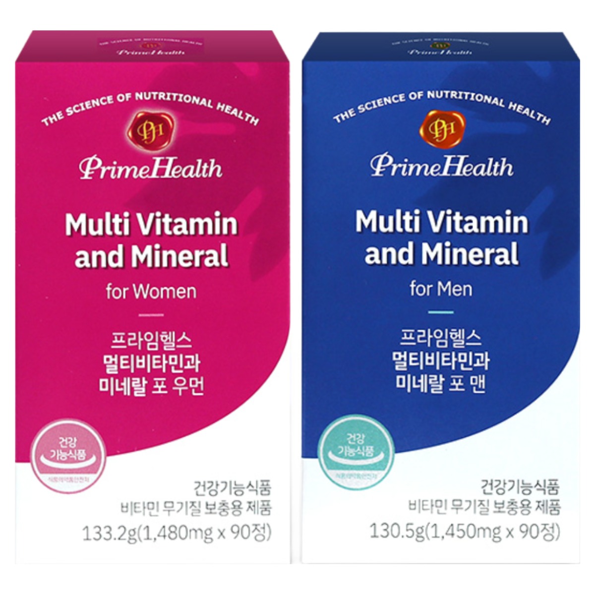 [마더네스트] 프라임헬스 포맨+포우먼 멀티비타민 90정 선물세트 59,900원