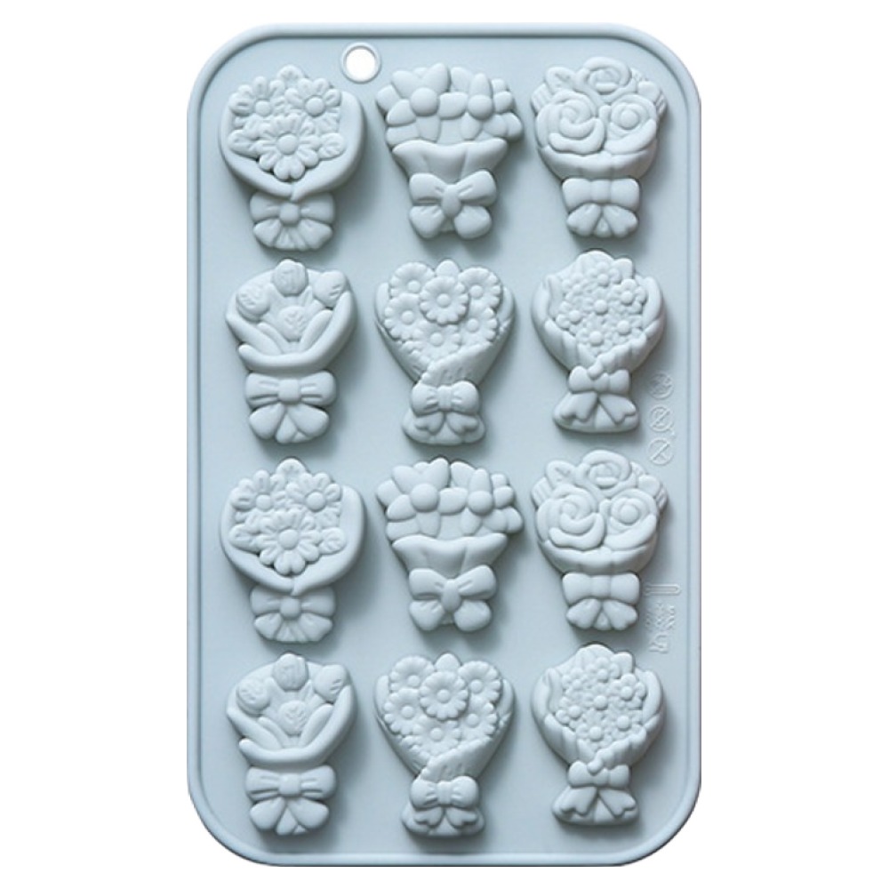 이홈베이킹 실리콘몰드 12구 꽃다발 4,500원