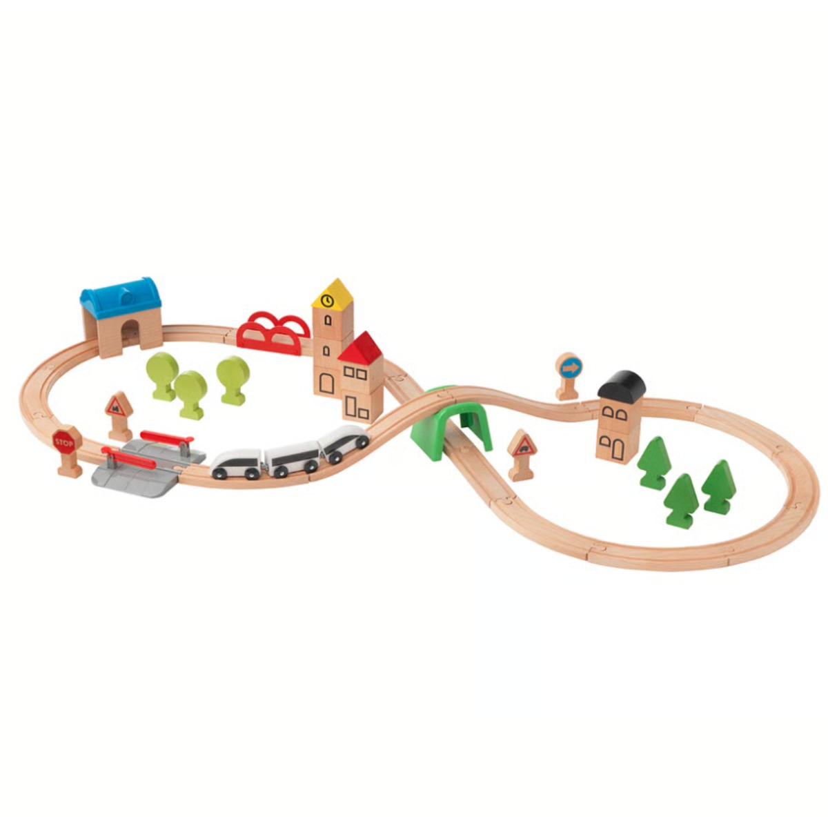 원목장난감 기차놀이 역할놀이세트 어린이발달장난감, 1개 37,900원