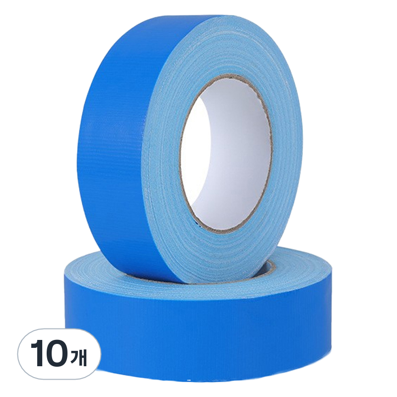 마다꾸미 컬러 폭 넓은 면 청테이프 5cm x 20m, 06 파랑, 10개 39,500원