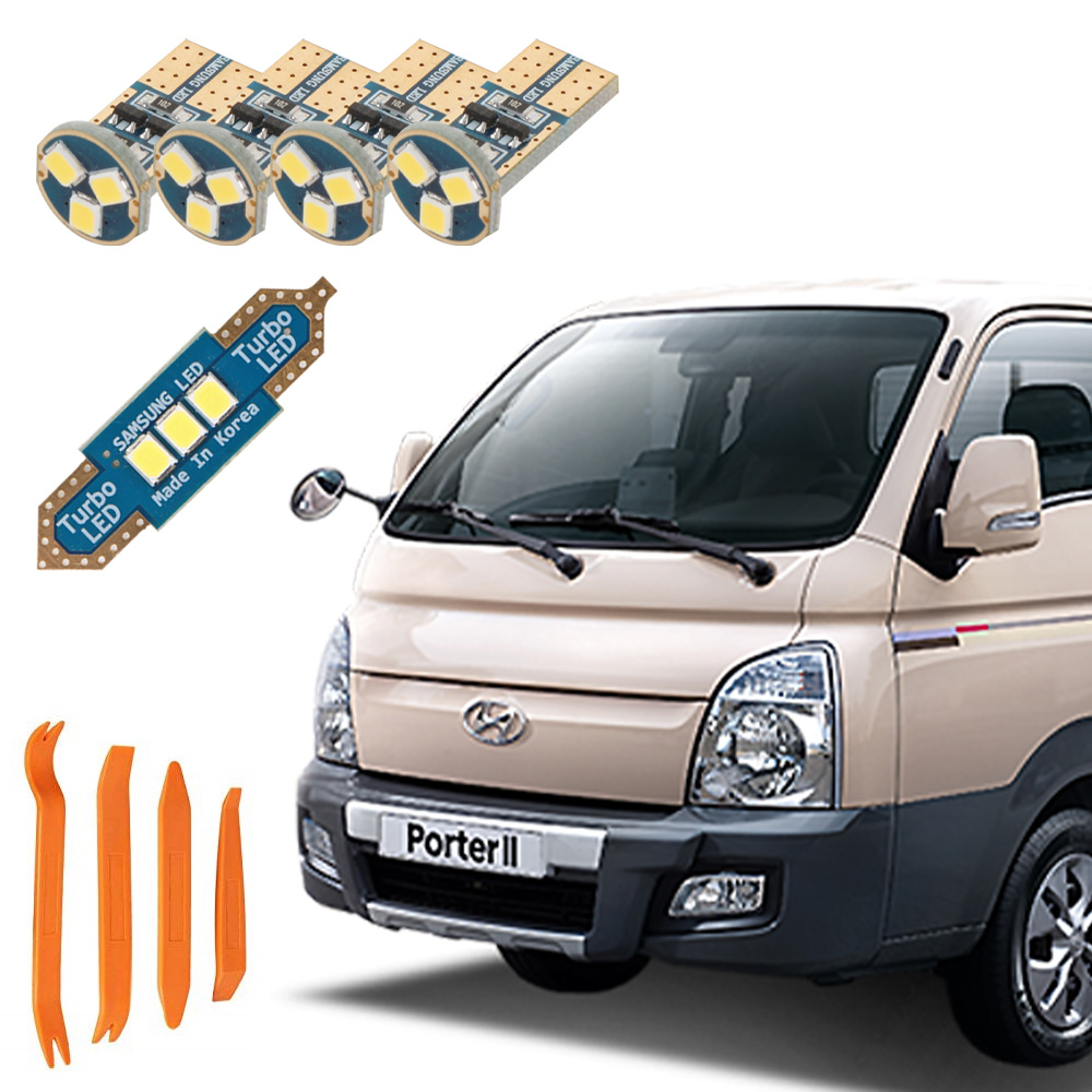 카템 차량용 루나 LED 실내등 + 다용도 리무버, 1세트, 현대 포터2 / EV 더블캡 2020형~ 9,300원