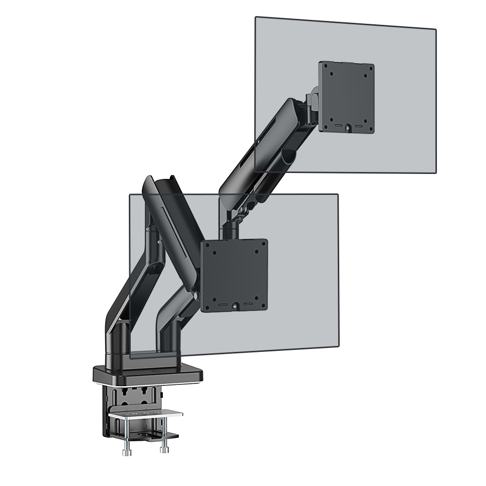엔산마운트 NH-15 NH-25 고중량 RGB 게이밍암 오디세이G9 모니터암 모니터거치대, 1개, 블랙 듀얼 RGB 159,000원