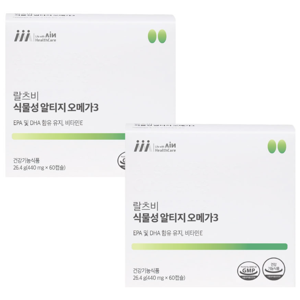 랄츠비 식물성알티지오메가3, 2개, 60정 112,000원