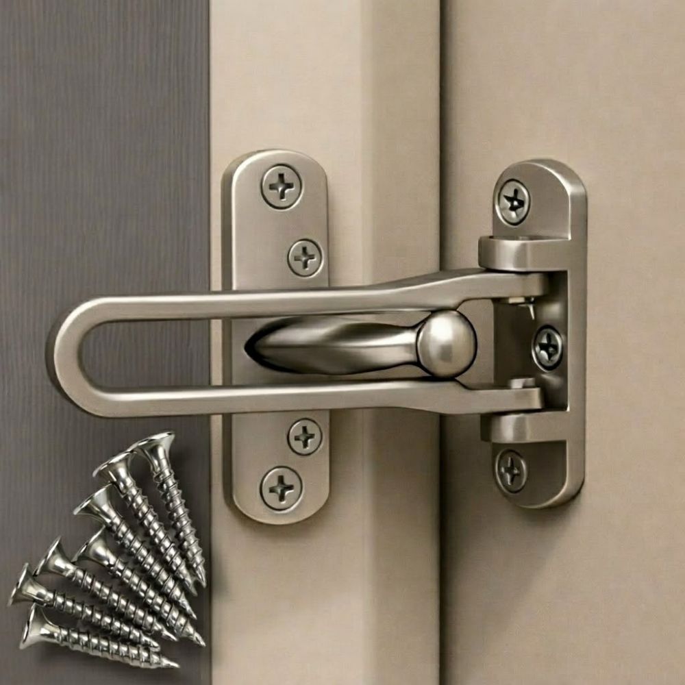 발렌타 현관이중잠금장치 안전고리 걸쇠, 실버, 1개 13,000원