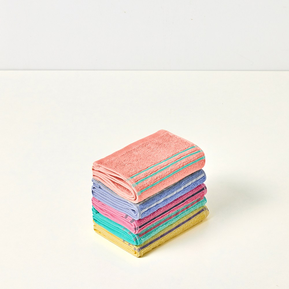 QR 스트레칭 타올 5장 세트, 수건 한 장으로 시작하는 데일리 루틴, 수건 스트레칭 헬스 요가 필라테스 런닝 등산 운동수건 35,000원