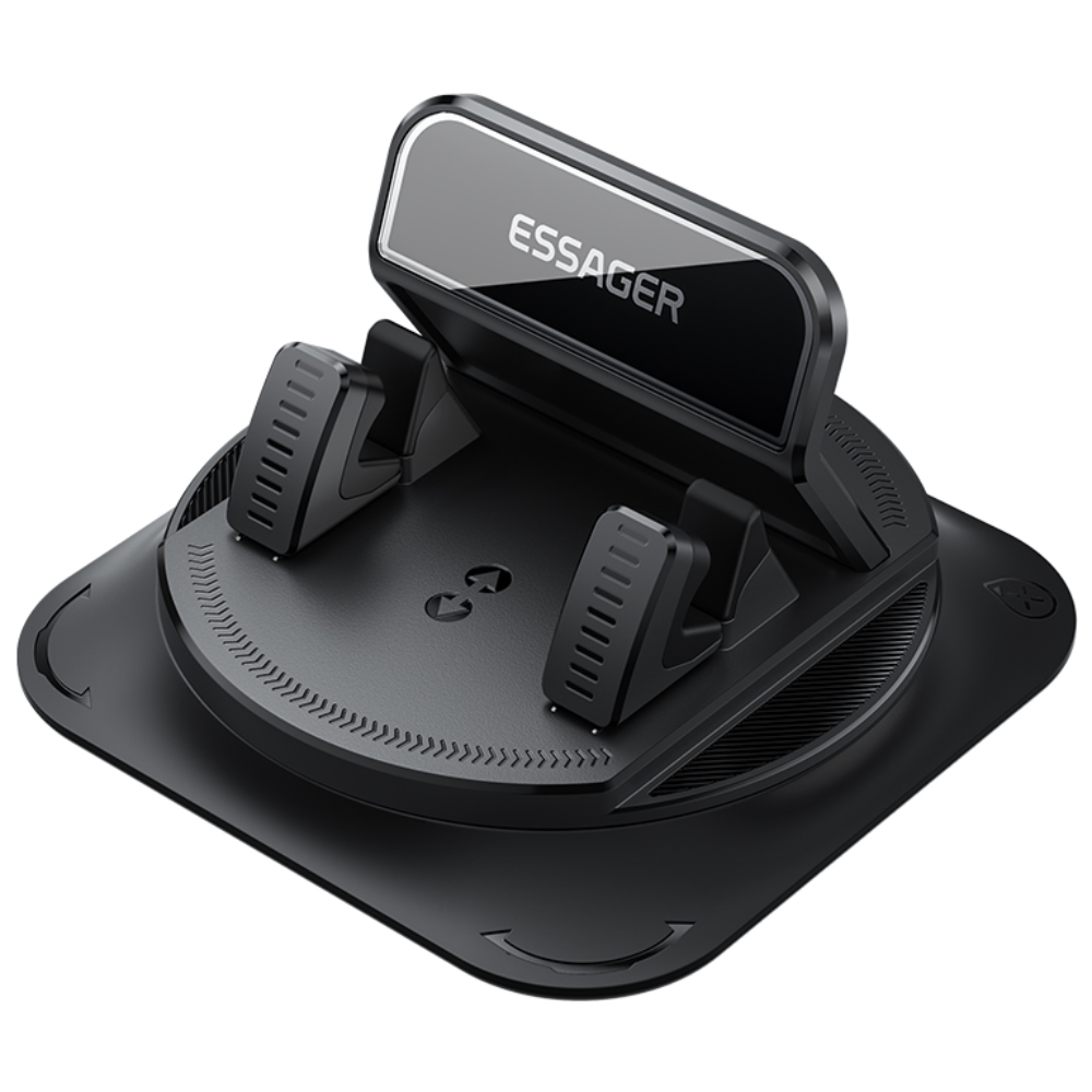 ESSAGER 차량용 대쉬보드 거치형 360도 회전식 휴대폰 거치대, 블랙, 1개 29,750원