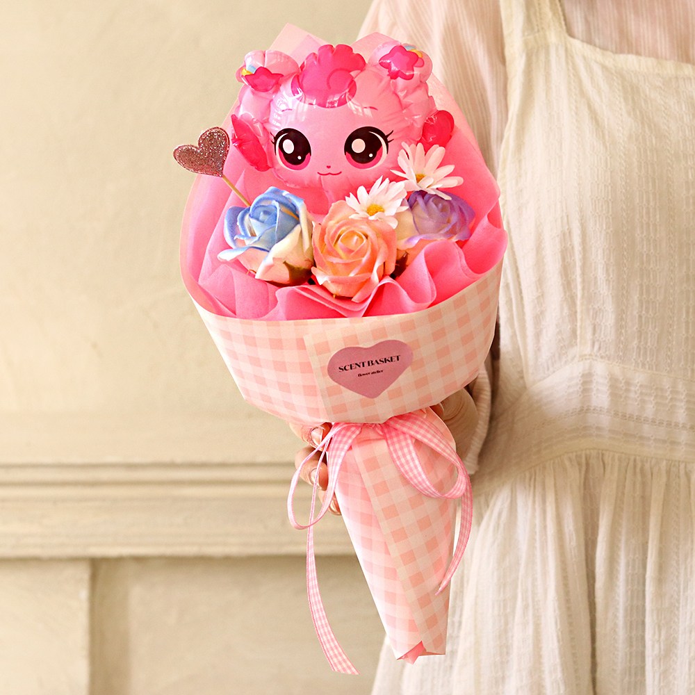 오프랑데코 티니핑 벌룬 비누꽃꽃다발, 1개, 하츄핑 14,500원