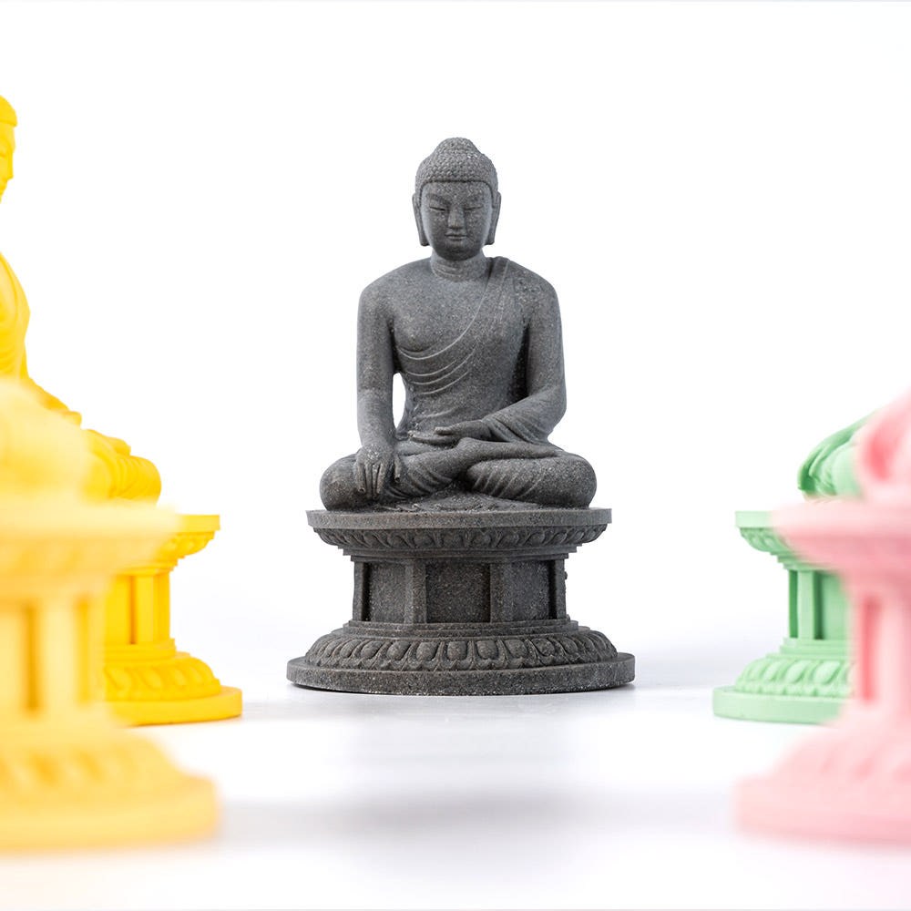 [여진불교X무형문화재 이진형장인] 석굴암 본존불불상 본존불상 미니어처 굿즈 14cm (스탠드포함) 박물관굿즈, 한국전통소품, 1개, 핑크 88,000원