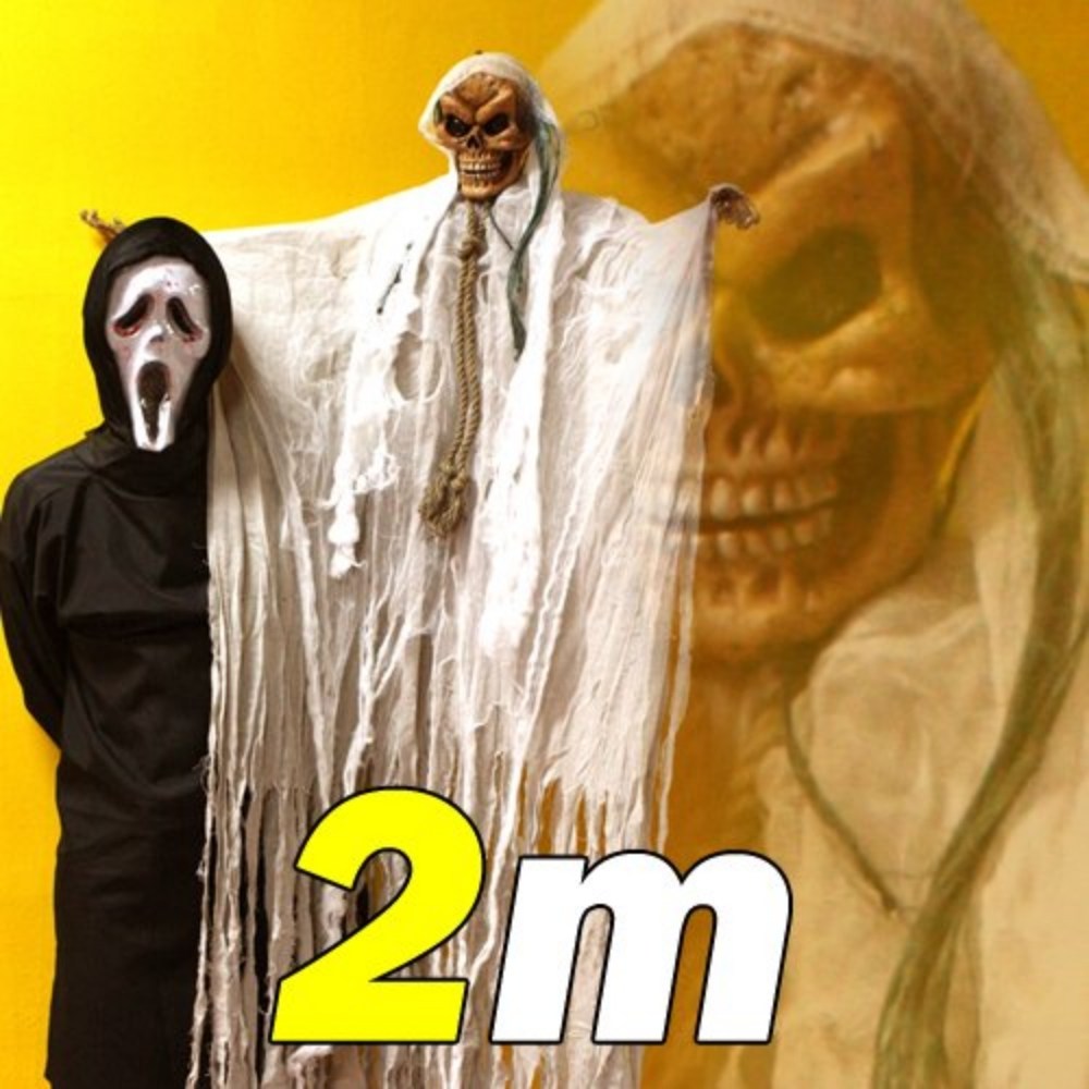 23 할로윈 인테리어 데코, 66_팔벌린 2M 해골 장식 (화이트), 1개 69,000원