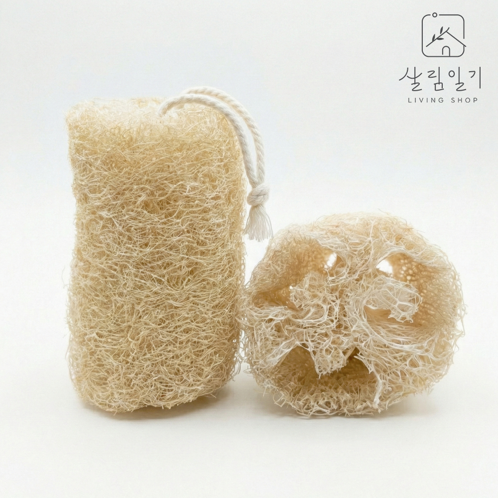 살림일기 2+2 천연 루파 수세미 미세플라스틱 제로 친환경 제로웨이스트 설거지 주방용품 8,890원