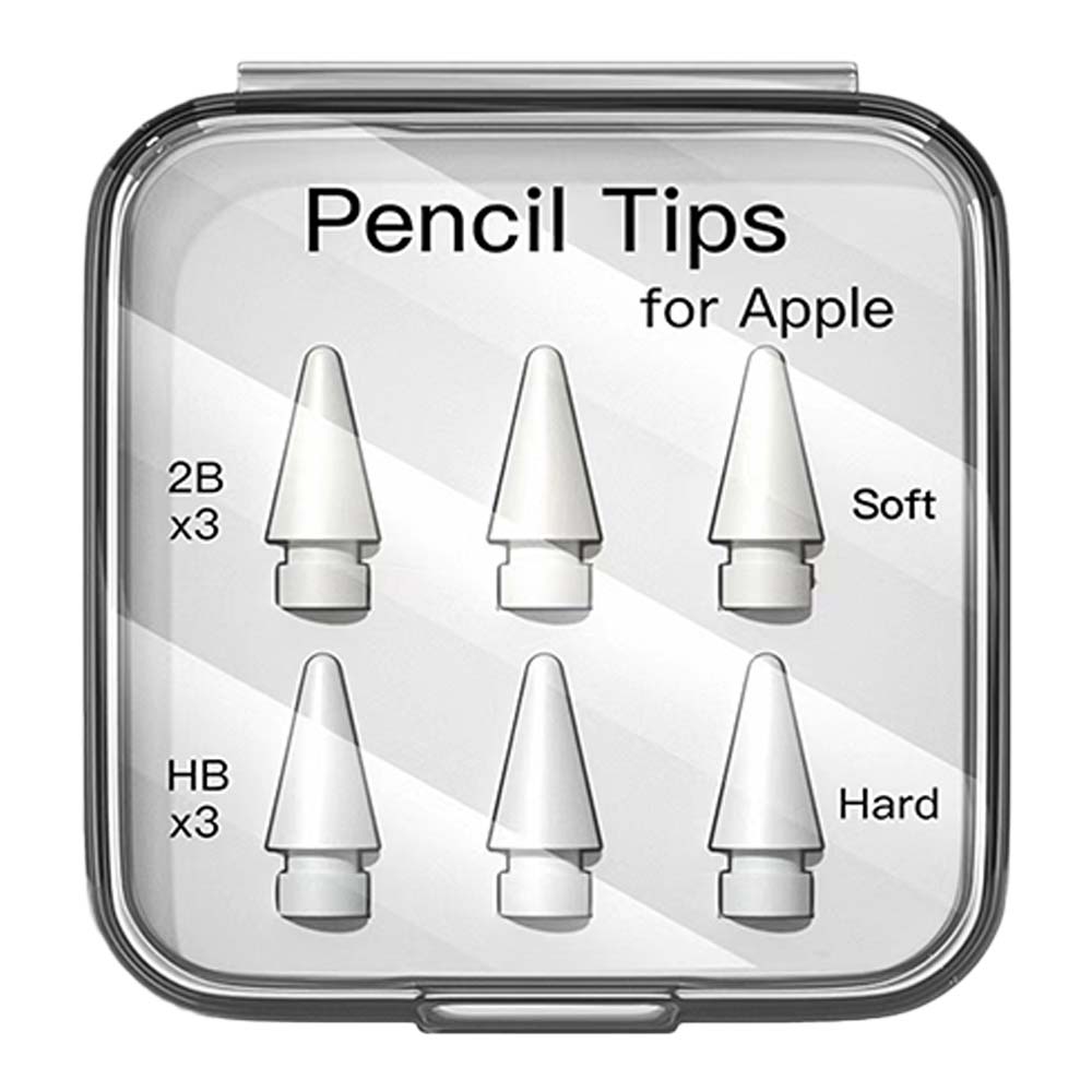 셀리코 애플펜슬 전용 교체 펜촉 6개입 1팩 2B HB 종이질감 강화유리 기능성 9,900원