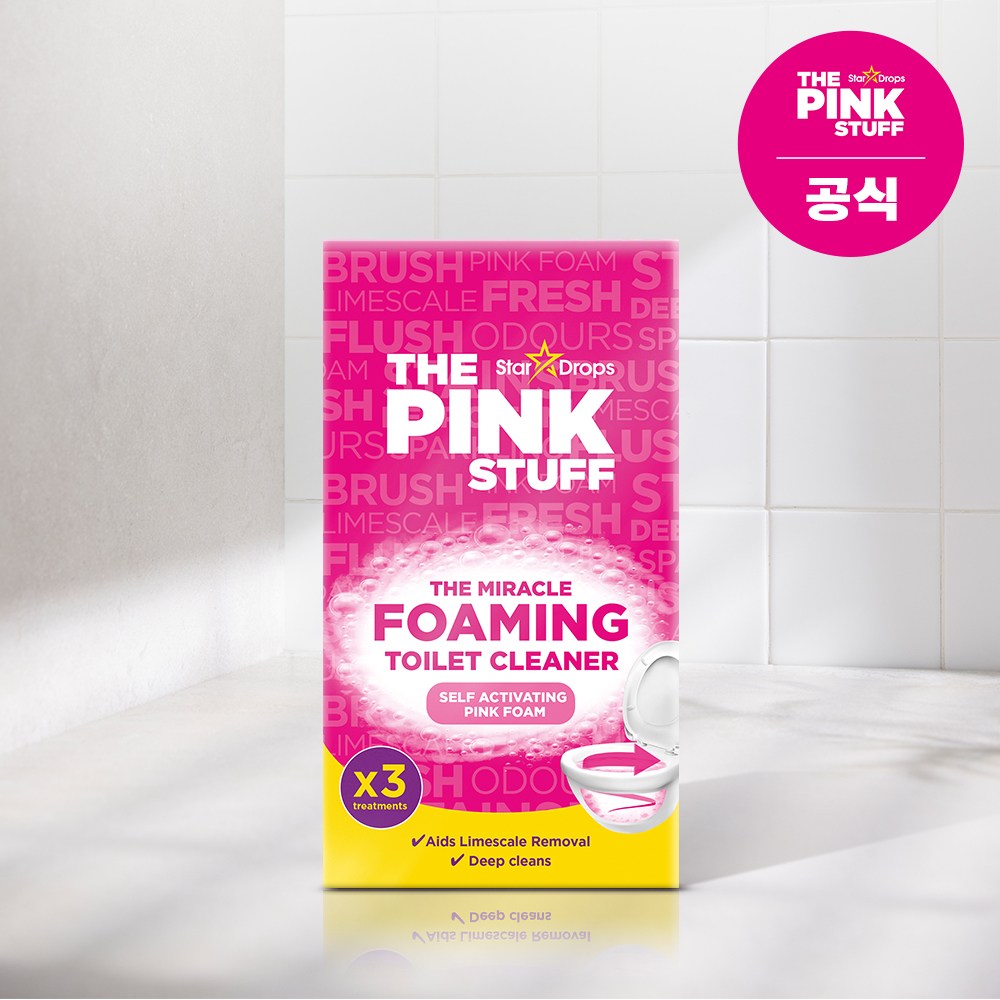 핑크스터프 미라클 포밍 변기세정제 100g x 3입, 300g, 1세트 19,800원