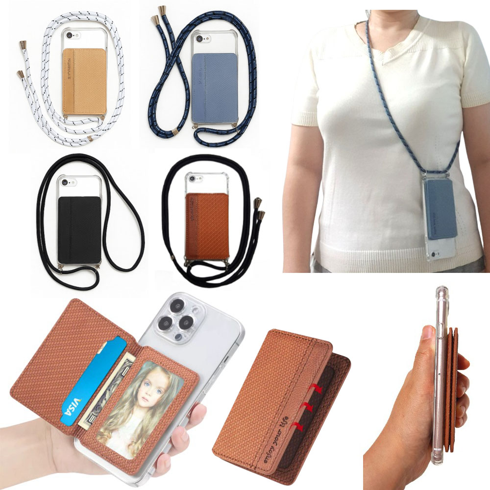 갤럭시A6 2018 (SM-A600N) 카드수납 가죽포켓 목걸이줄 길이조절 스트랩줄 핸드폰 케이스 9,800원