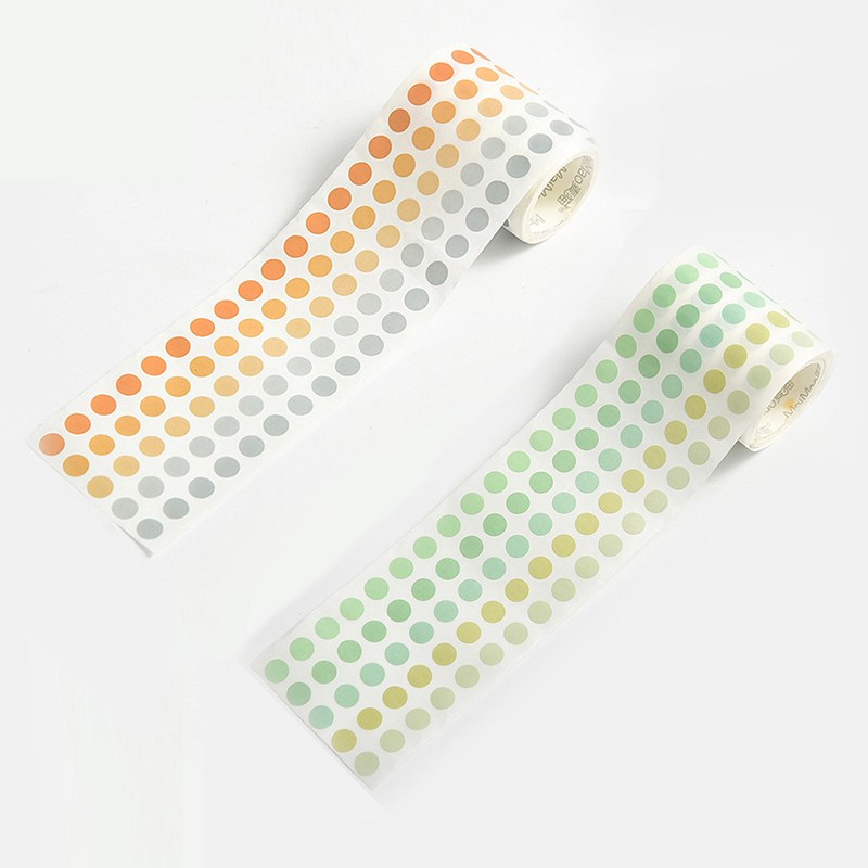 올리브파티 파스텔 롤스티커 도트 원형 다꾸 스티커 롤, C롤+D롤 8,500원