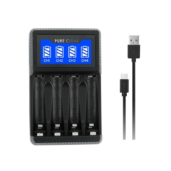 퓨어클리어 4슬롯 AA AAA 충전지 USB 충전기 11,300원